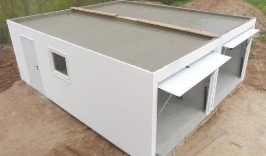 Beton-Fertiggarage – mangelhafte Dachabdichtung