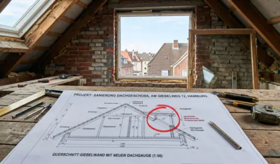 Baugenehmigung für Dachgauben: Warum Brandschutznachweise vollständig sein müssen