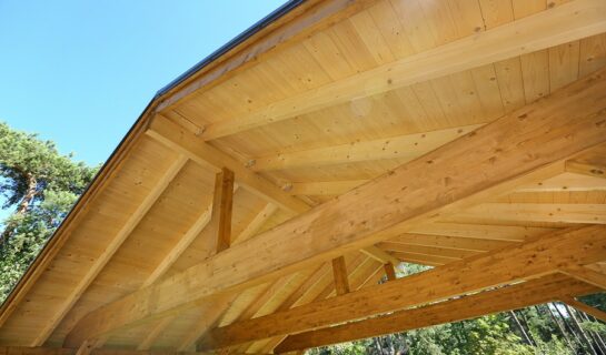 Beseitigung des Dachüberstandes eines Carports