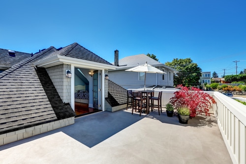 Bauantrag für Dachterrasse auf dem Flachdach eines genehmigten Mehrfamilienhauses