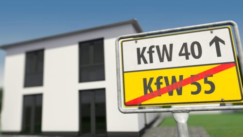 Fertighausbau -vereinbarte Beschaffenheit "KfW 40"