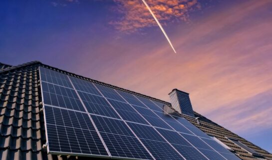 Solaranlage auf Dach im Denkmalschutzbereich