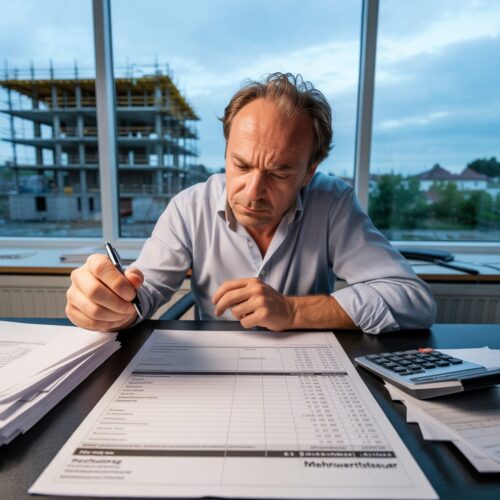 Ein Auftragnehmer konfrontiert seinen Auftraggeber mit einer Klageschrift über den ausstehenden Restwerklohn, dessen Netto- und Brutto-Berechnung zum Streitpunkt geworden ist.